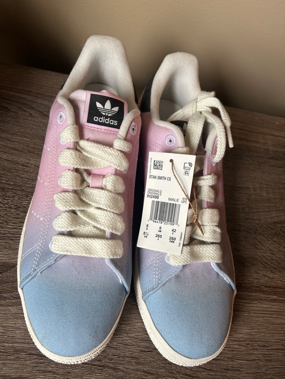 adidas Stan Smith IH2498 Pink to Blue Gradient Canvas Sneakers